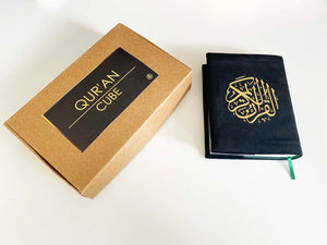 Quran With Soft Velvet Cover & Holder